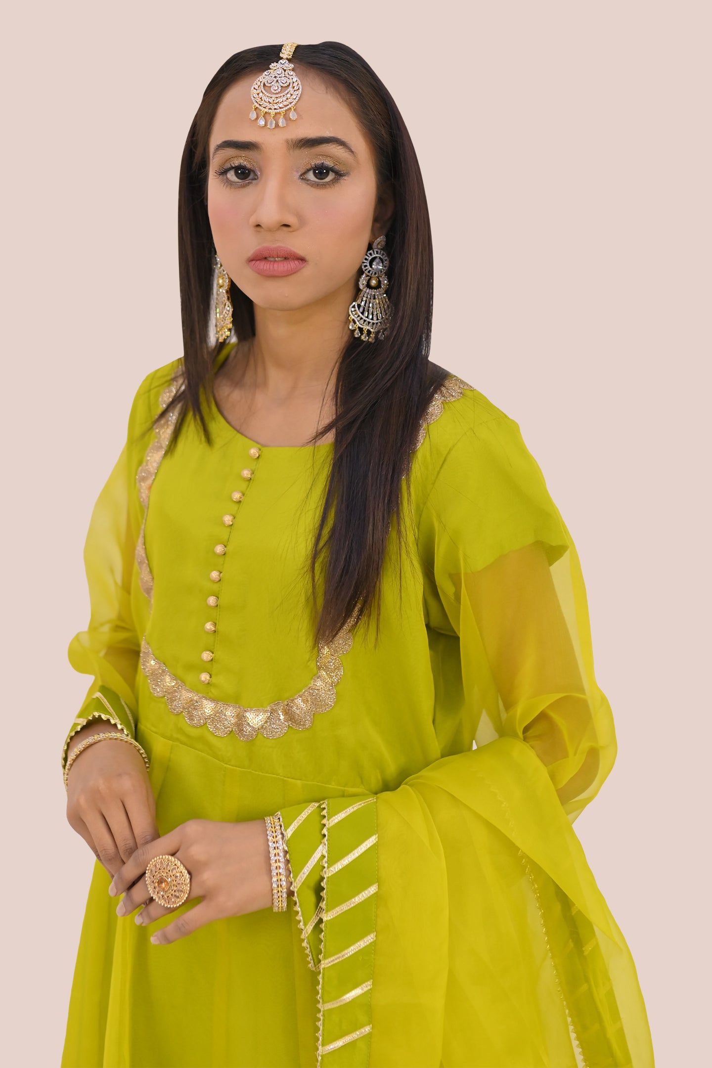 LUXURY women 3 piece frok dupatta & trouser